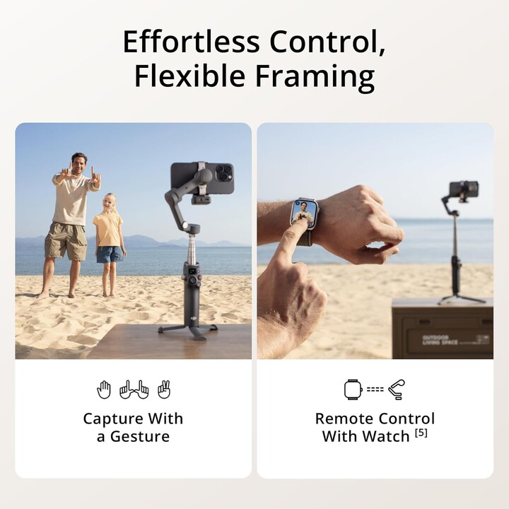 DJI Osmo Mobile 7P Gimbal Stabilisator für iPhone, Android, native Tracking, 3-Achse, 10 Stunden