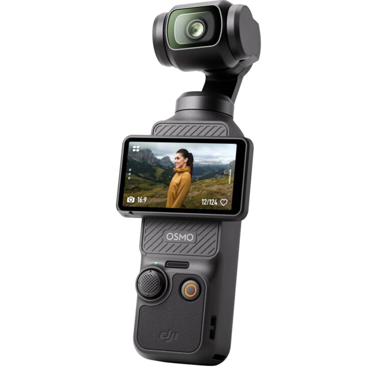 DJI Osmo Pocket 3, cámara con sensor CMOS de 1" y vídeo 4K/120fps, estabilización en 3 ejes, enfoque rápido, seguimiento de cara
