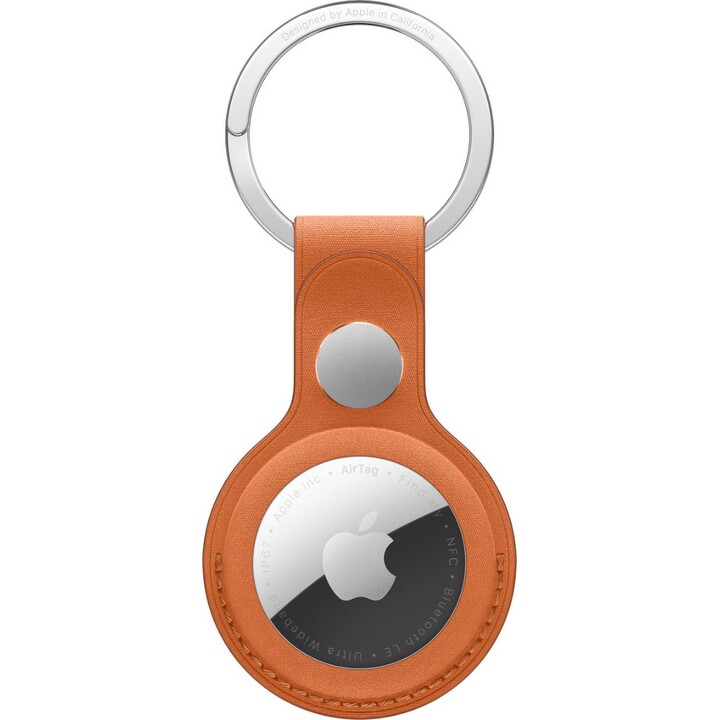 Llavero de trenzado fino para el AirTag - Naranja zorro