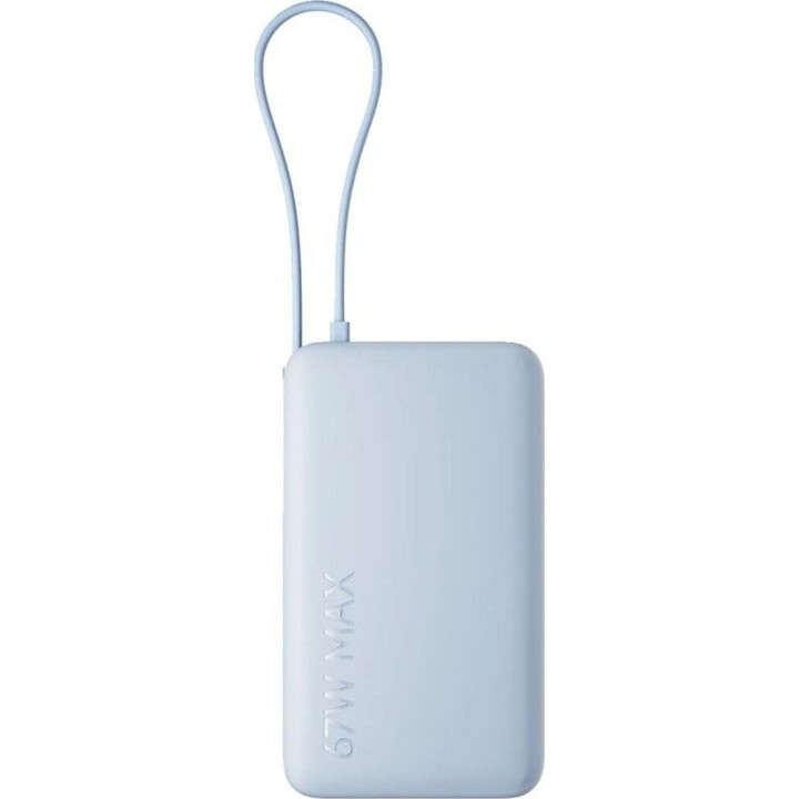 Batería externa Xiaomi 67W Power Bank 10000 Azul carga rápida cable integrado