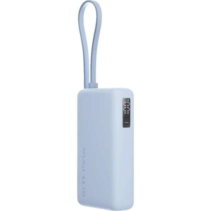 Batería externa Xiaomi 67W Power Bank 10000 Azul carga rápida cable integrado