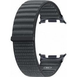 Pulseira de tecido preta para Samsung Watch Galaxy Watch 9 (tamanhos P/M)