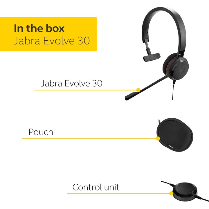 Jabra Evolve 30 II Mono USB Noir