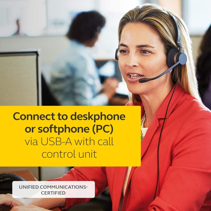 Jabra BIZ 2300 USB Duo UC Nero