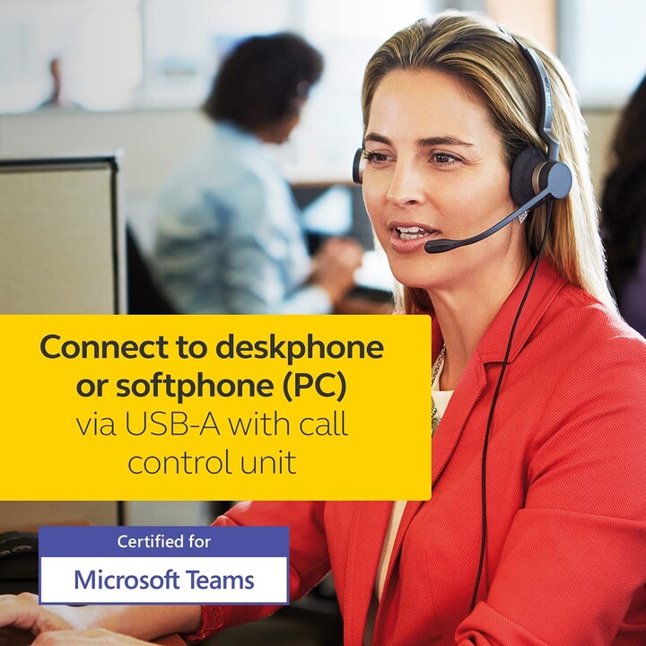 Jabra Biz 2300 USB-A Microsoft Lync Mono Negro