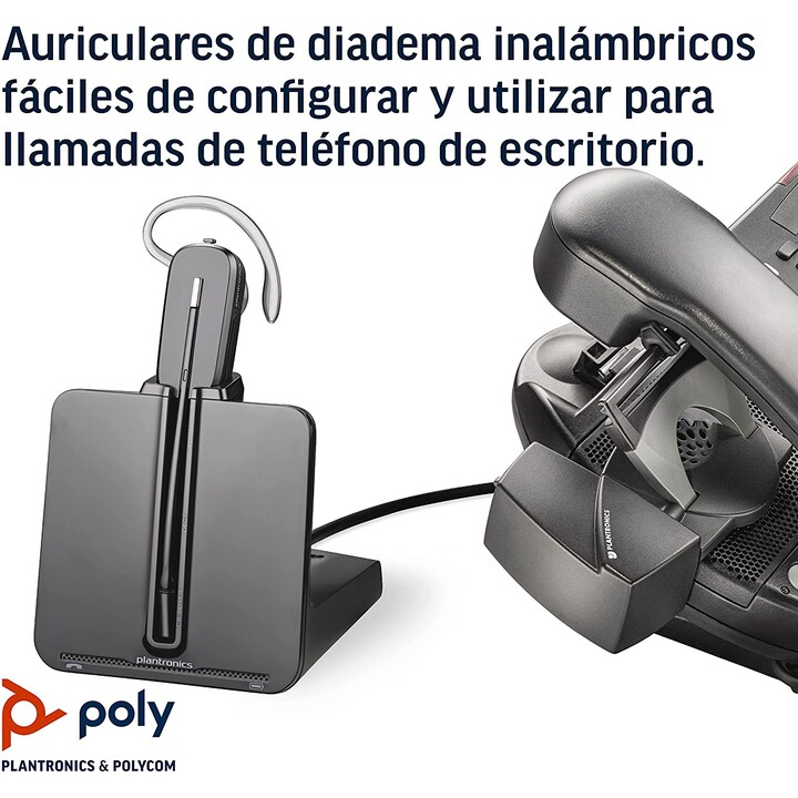 Plantronics CS540 + HL10 Cuffie Nero