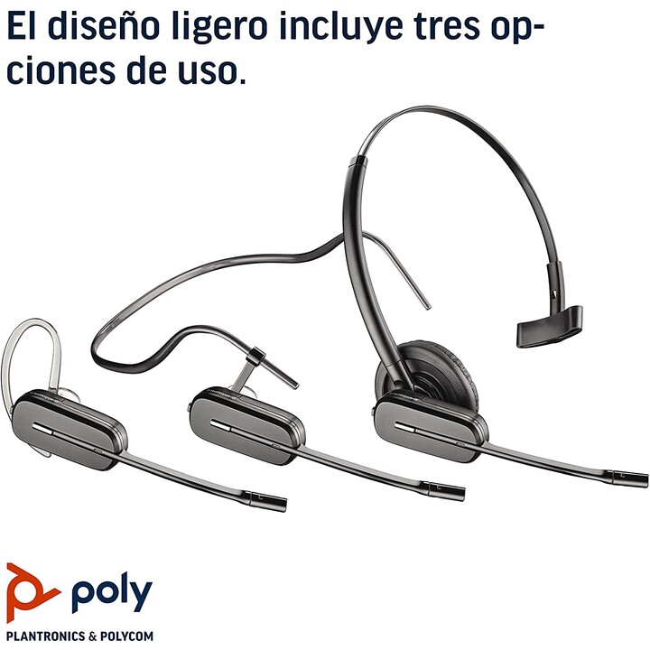 Plantronics CS540 + HL10 Cuffie Nero