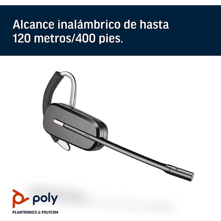 Plantronics CS540 + HL10 Cuffie Nero