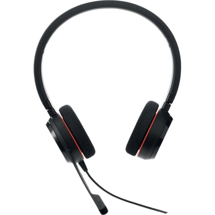 Jabra Evolve 20 Over-Ear Headphones Black Volume Control