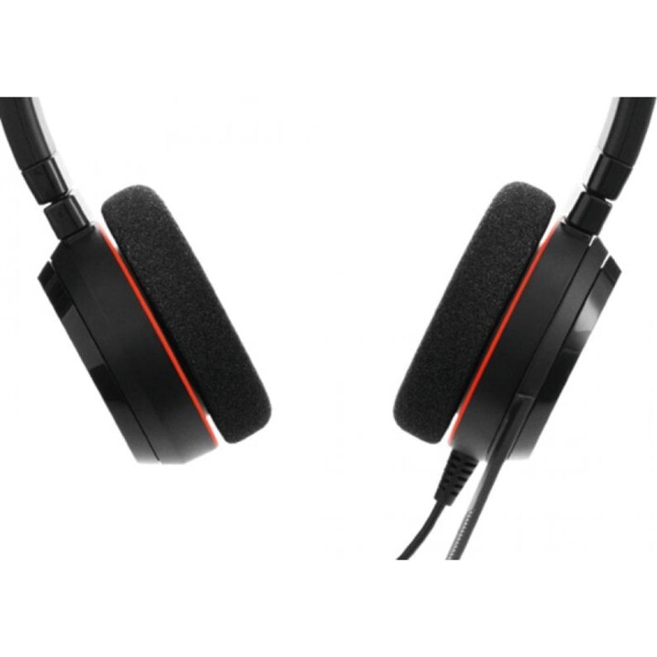 Jabra Evolve 20 Over-Ear Headphones Black Volume Control
