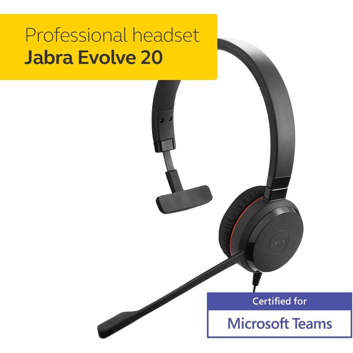 Jabra Evolve 20SE Mono USB MS Schwarz