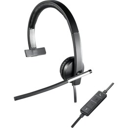Logitech H650e Auricular Monoaural Negro Cancelación de eco y supresión de ruido