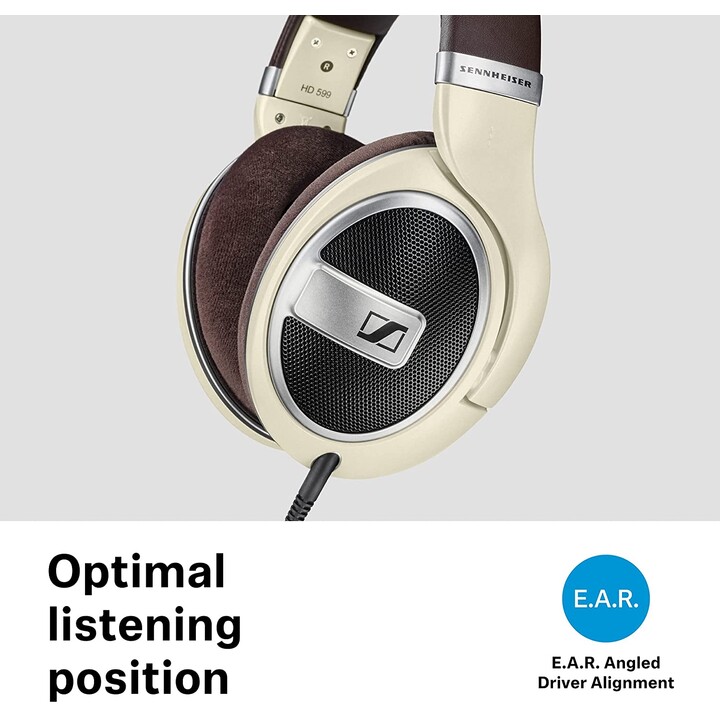 Sennheiser HD 599 Headband Headphones Brown, Ivory