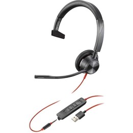 Poly Blackwire serie 3300 3315 Mono Auricolare On-Ear (USB-A, spinotto da 3,5 mm, cablato)
