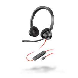 Poly Blackwire 3300 Series 3320 Stereo Headset On-Ear (USB-C, kabelgebunden)