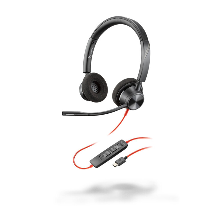 Poly Blackwire 3300 Series 3320 Auriculares estéreo en la oreja (USB-C, con cable)