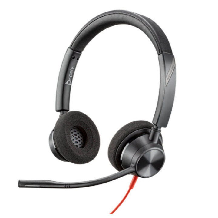 Poly Blackwire 3300 Series 3320 Auriculares estéreo en la oreja (USB-C, con cable)