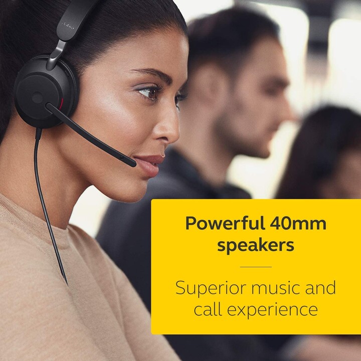 Jabra Evolve2 40 UC Mono Headset On-Ear, convertible, wired, USB