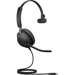 Jabra Evolve2 40 MS auriculares mono supraaurales con cable y aislamiento de ruido 24089-899-899