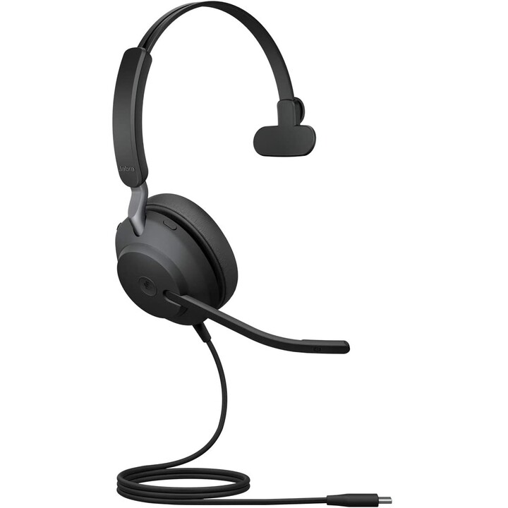 Jabra Evolve2 40 MS auriculares mono supraaurales con cable y aislamiento de ruido 24089-899-899
