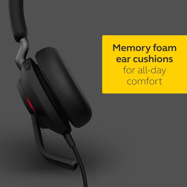 Jabra Evolve2 40 MS auriculares mono supraaurales con cable y aislamiento de ruido 24089-899-899