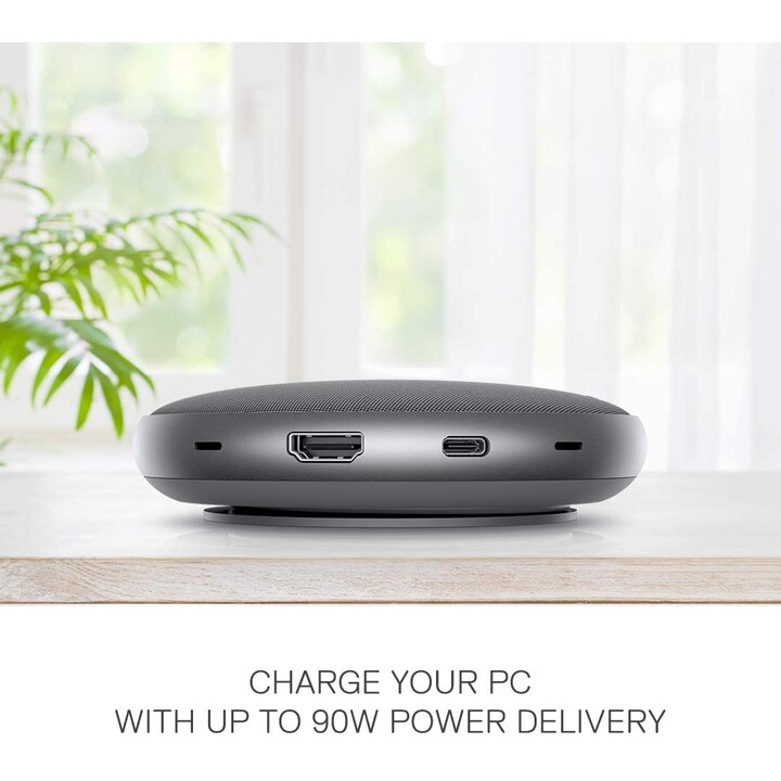 Dell Mobile Adapter Speakerphone MH3021P (teléfono manos libres VoIP para mesa y estación de acoplamiento, USB-C)