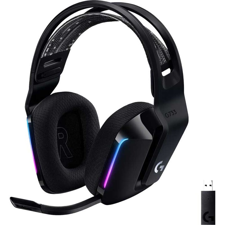 Acc. Fone de ouvido para jogos Logitech G733 preto