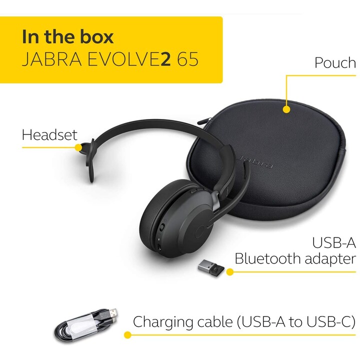Auriculares inalámbricos Bluetooth Jabra Evolve2 65 UC Mono 26599-889-999