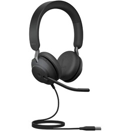 Auriculares supraaurales estéreo con cable Jabra Evolve2 40 MS con aislamiento de ruido 24089-999-999