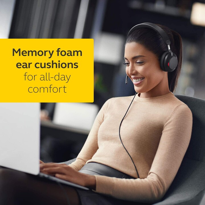 Auriculares supraaurales estéreo con cable Jabra Evolve2 40 MS con aislamiento de ruido 24089-999-999