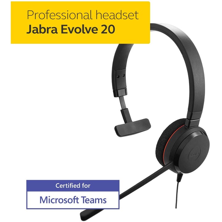 Micro-casque filaire mono supra-auriculaire Jabra Evolve 20 MS 4993-823-109