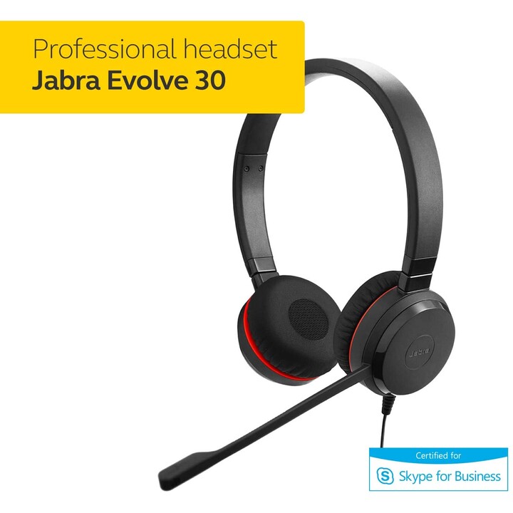 Jabra Evolve 30 II MS Stereo kabelgebundenes On-Ear Headset 5399-823-309