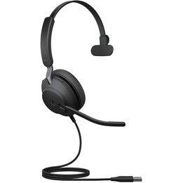 Jabra Evolve2 40 MS Mono Auriculares supraaurales convertibles, con cable, USB