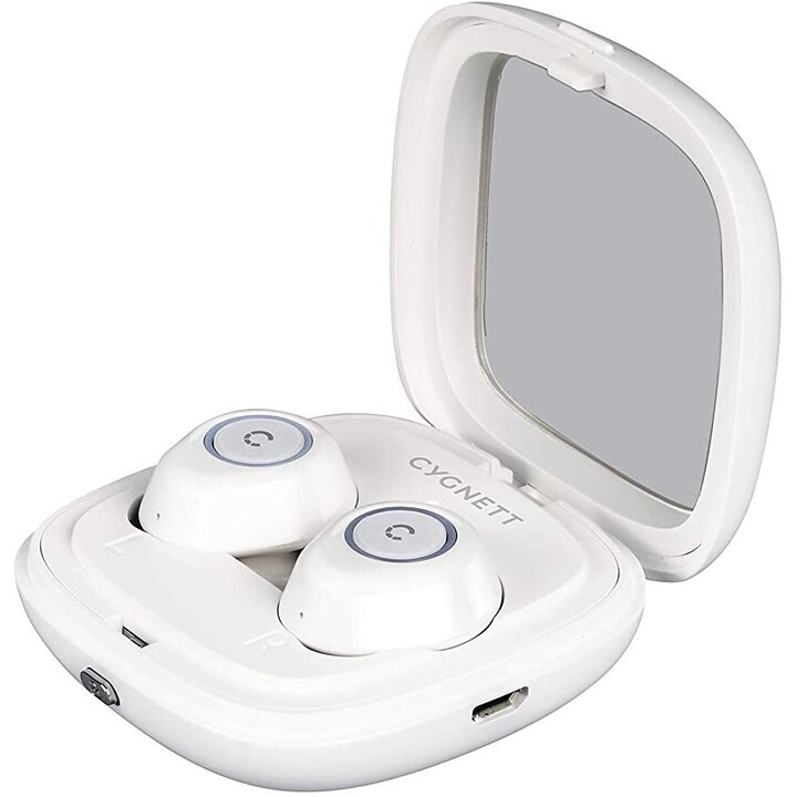 Auriculares FreePlay BT con estuche para batería recargable - Blanco