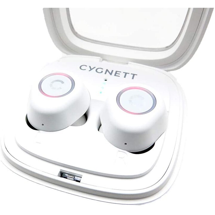 Auriculares FreePlay BT con estuche para batería recargable - Blanco