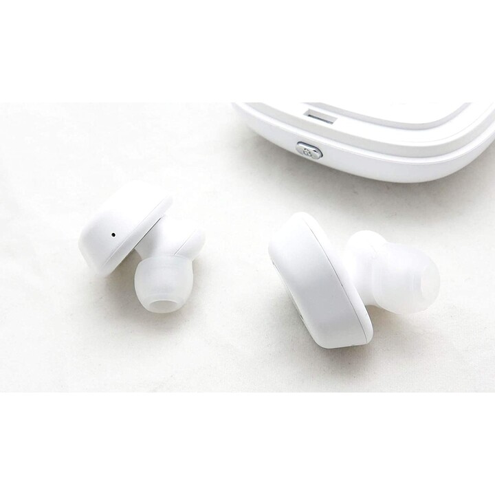 Écouteurs FreePlay BT avec étui pour batterie rechargeable - Blanc