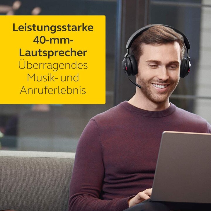 Auriculares supraaurales estéreo Bluetooth Jabra Evolve2 65 UC con estación de carga negro 26599-989-988
