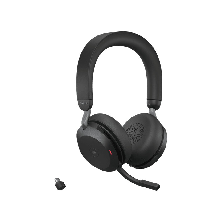 Auriculares estéreo abiertos Jabra Evolve2 75 MS (Bluetooth, inalámbricos, ANC, USB-C)