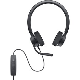 DELL WH3022 Auriculares Alámbrico Diadema Oficina/Centro de llamadas Negro