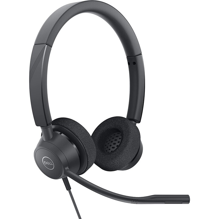 DELL WH3022 Auriculares Alámbrico Diadema Oficina/Centro de llamadas Negro