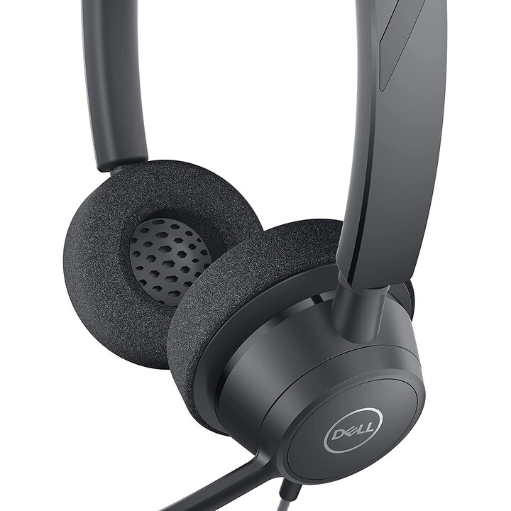 DELL WH3022 Auriculares Alámbrico Diadema Oficina/Centro de llamadas Negro