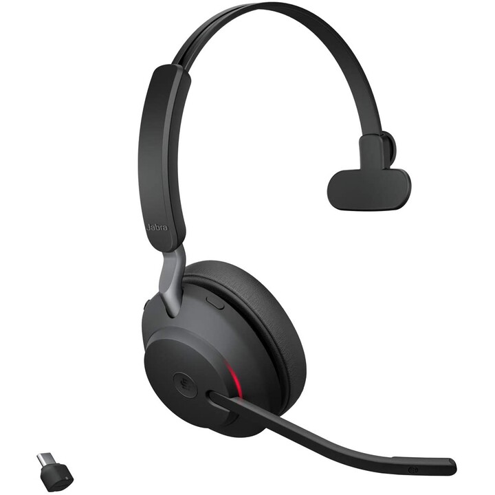 Fone de ouvido bluetooth sem fio Jabra Evolve2 65 MS Mono 26599-899-899