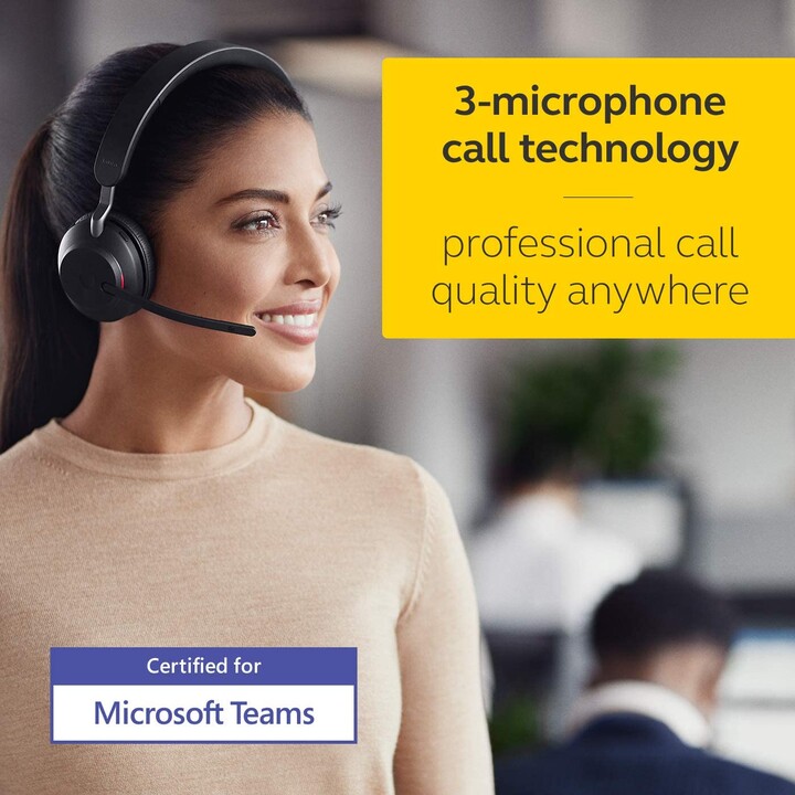 Fone de ouvido bluetooth sem fio Jabra Evolve2 65 MS Mono 26599-899-899