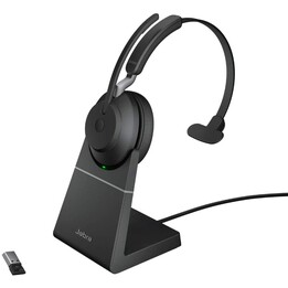 Jabra Evolve2 65 UC Mono Auriculares supraaurales convertibles, Bluetooth, inalámbricos