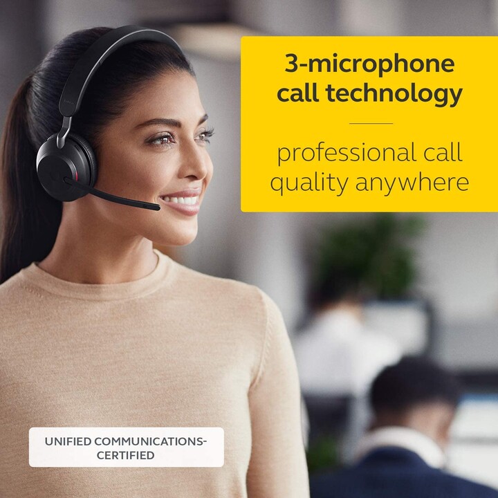 Jabra Evolve2 65 UC Mono Auriculares supraaurales convertibles, Bluetooth, inalámbricos