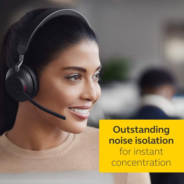 Jabra Evolve2 65 UC Mono Auriculares supraaurales convertibles, Bluetooth, inalámbricos
