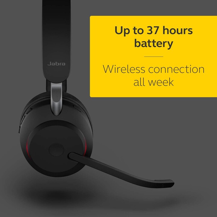 Jabra Evolve2 65 UC Mono Auriculares supraaurales convertibles, Bluetooth, inalámbricos