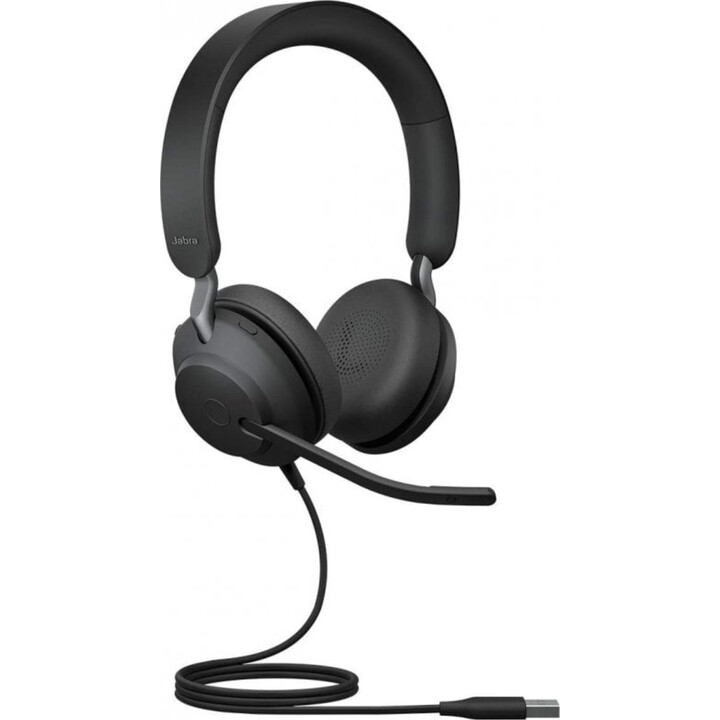 Jabra Evolve2 40 Auriculares USB Negros Cancelación de ruido