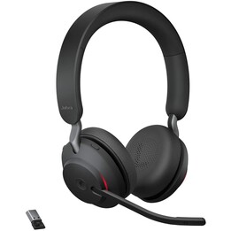 Jabra Evolve2 65 MS stereo headset on-ear wireless, USB, noise isolation