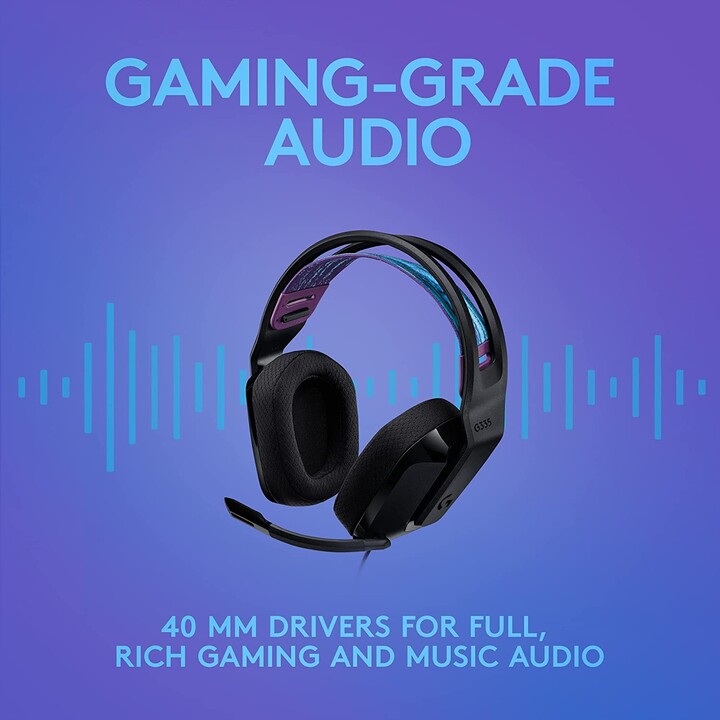 Logitech G335 negro (auriculares para juegos con cable)